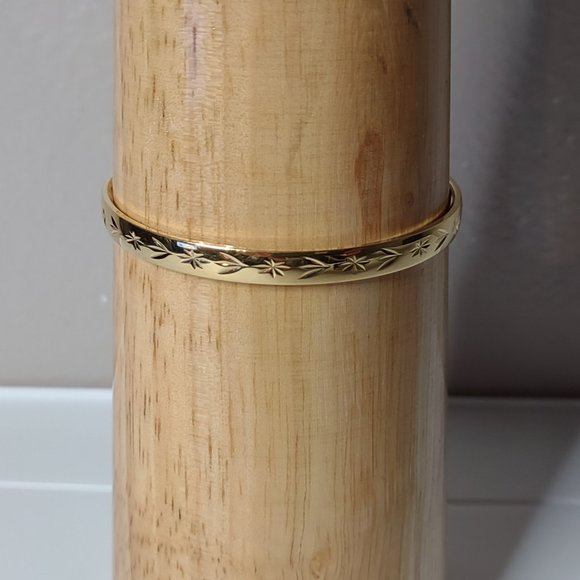Gold Tone Napier Bangle - Picture 1 of 11